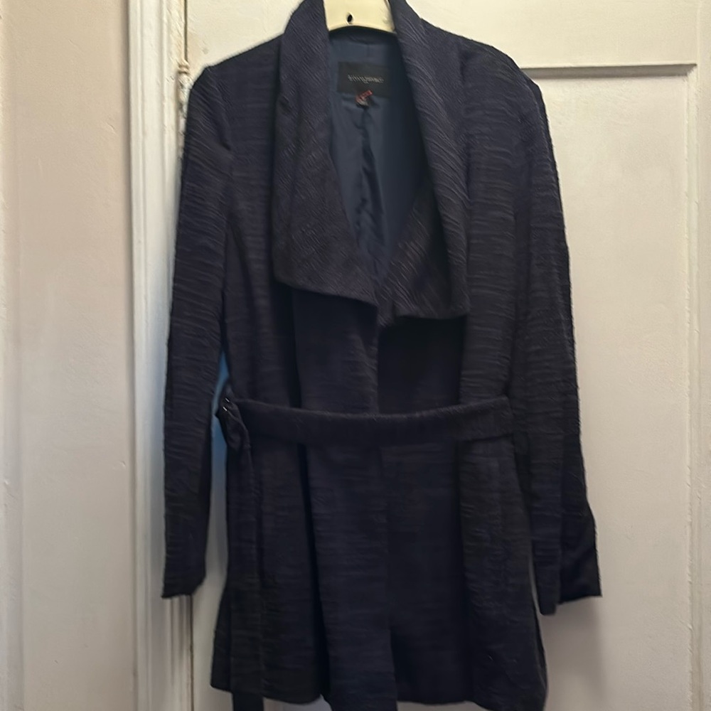 Banana Republic Navy Wrap Jacket Size 12